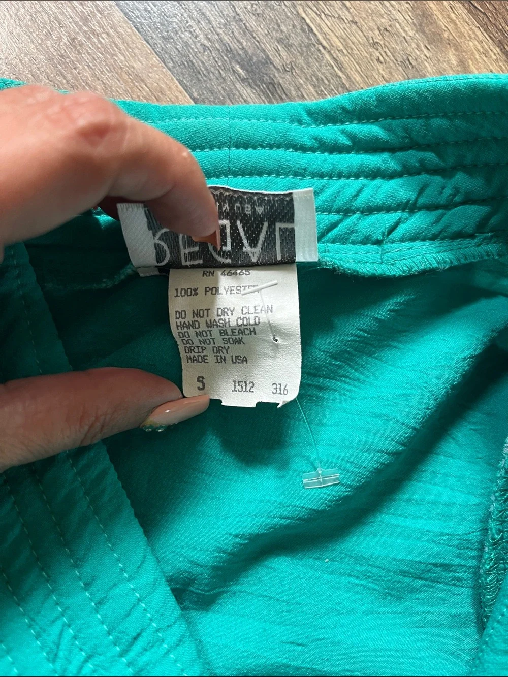 Vintage 90s Teal Crinkle Lounge Set Coastal Grandma Resort Wear Matching Set